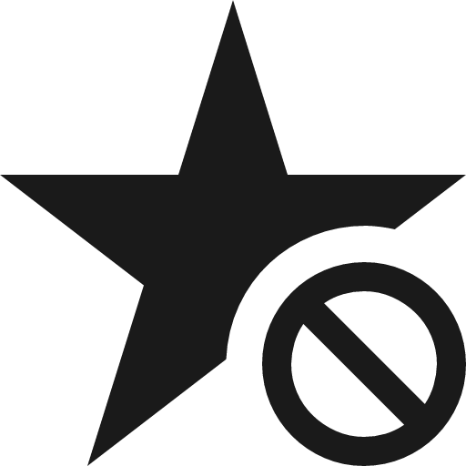 Unfavorite icon, solid style, from Fluent UI MDL2