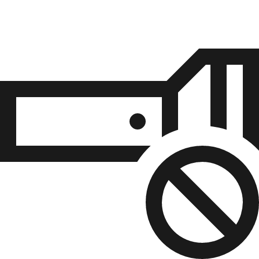 Video light off icon, solid style, from Fluent UI MDL2