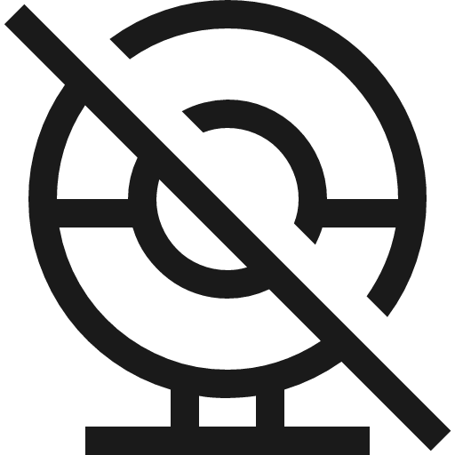 Webcam 2 off icon, solid style, from Fluent UI MDL2