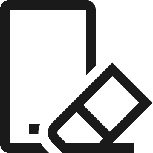 Wipe phone icon, solid style, from Fluent UI MDL2