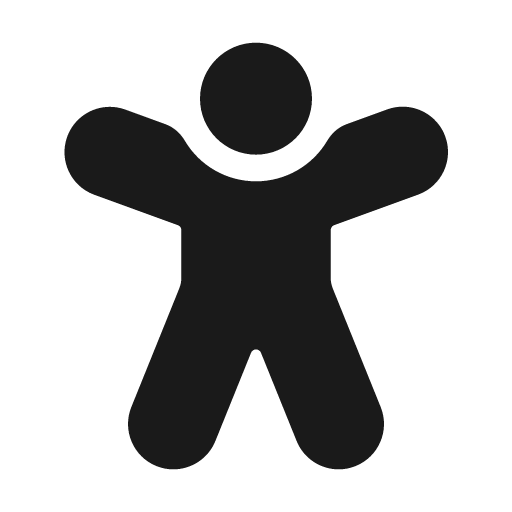Accessibility 48 filled icon, filled style, from Fluent UI System Icons