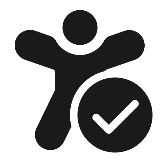 Accessibility checkmark 32 filled icon, filled style, from Fluent UI System Icons