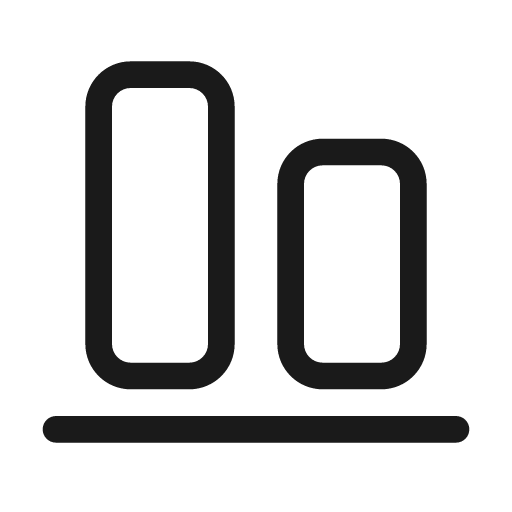 Align bottom 48 regular icon, solid style, from Fluent UI System Icons