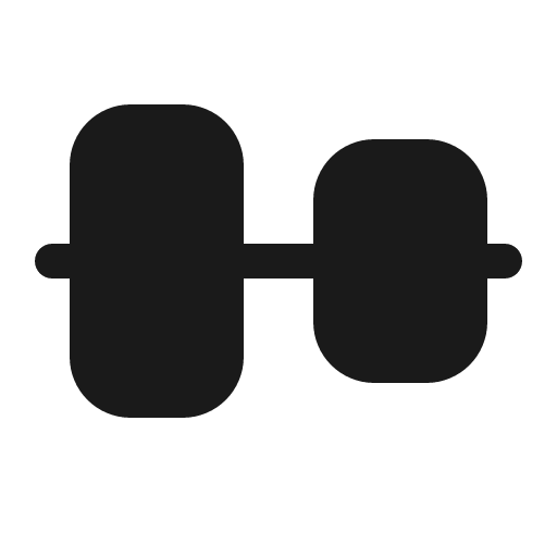 Align center horizontal 16 filled icon, filled style, from Fluent UI System Icons