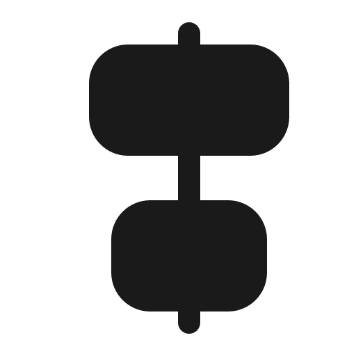 Align center vertical 16 filled icon, filled style, from Fluent UI System Icons