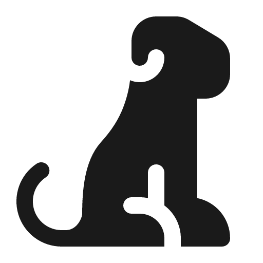 Animal dog 16 filled icon, filled style, from Fluent UI System Icons