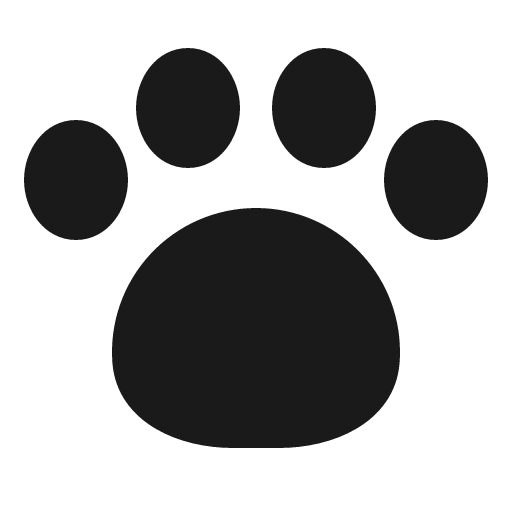 Animal paw print 32 filled icon, filled style, from Fluent UI System Icons