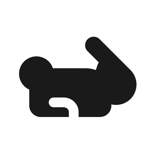 Animal rabbit 16 filled icon, filled style, from Fluent UI System Icons