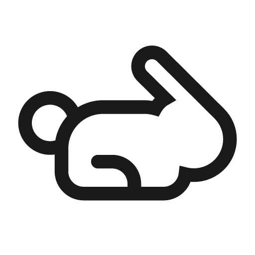 Animal rabbit 28 regular icon, solid style, from Fluent UI System Icons