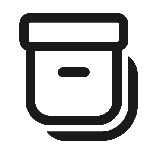 Archive multiple 24 regular icon, solid style, from Fluent UI System Icons