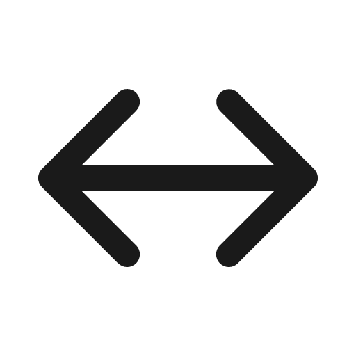 Arrow bidirectional left right 28 filled icon, filled style, from Fluent UI System Icons