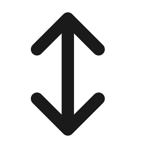 Arrow bidirectional up down 12 regular icon, solid style, from Fluent UI System Icons
