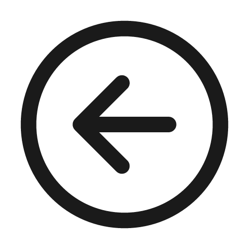 Arrow circle left 24 regular icon, solid style, from Fluent UI System Icons