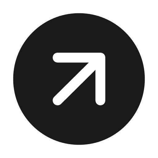 Arrow circle up right 24 filled icon, filled style, from Fluent UI System Icons