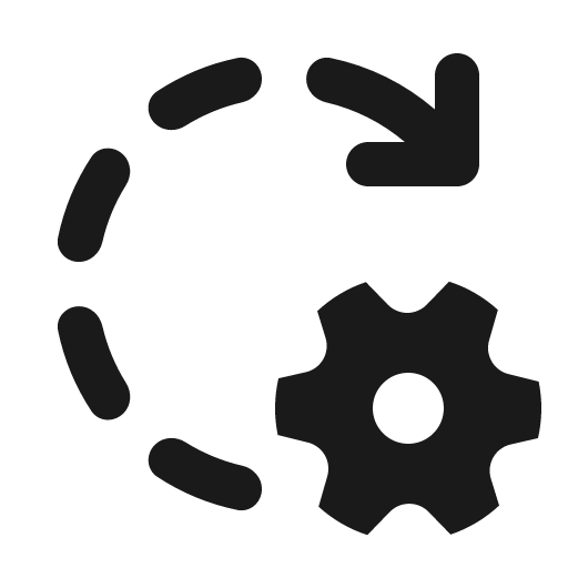 Arrow clockwise dashes settings 32 filled icon, filled style, from Fluent UI System Icons