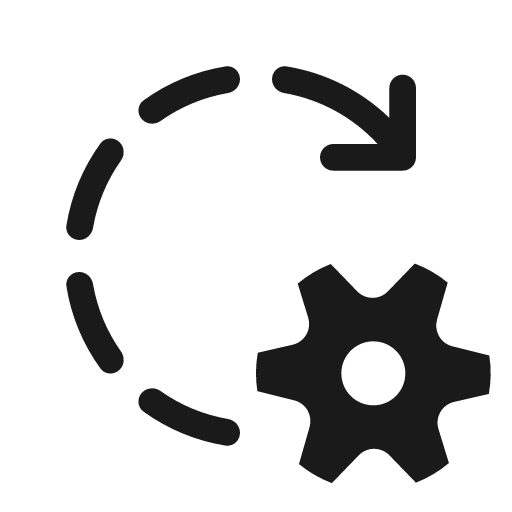 Arrow clockwise dashes settings 48 regular icon, solid style, from Fluent UI System Icons
