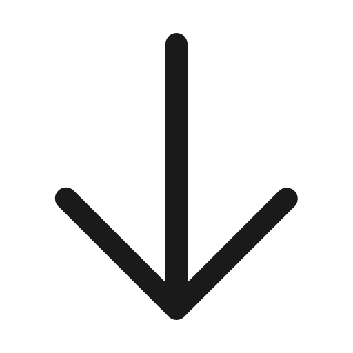 Arrow down 32 regular icon, solid style, from Fluent UI System Icons