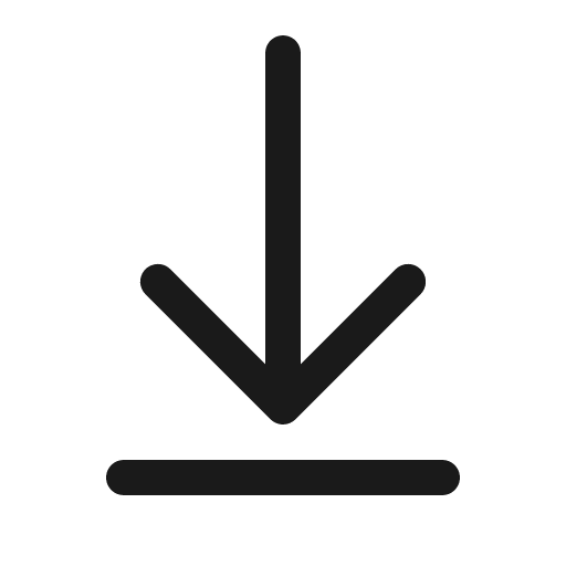 Arrow download 16 regular icon, solid style, from Fluent UI System Icons