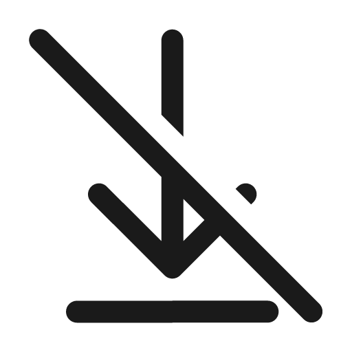 Arrow download off 24 regular icon, solid style, from Fluent UI System Icons