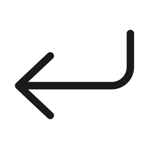 Arrow enter left 20 regular icon, solid style, from Fluent UI System Icons