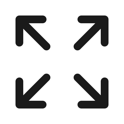 Arrow expand 16 regular icon, solid style, from Fluent UI System Icons