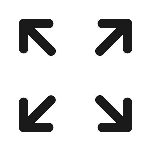 Arrow expand 24 regular icon, solid style, from Fluent UI System Icons