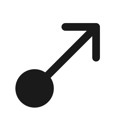 Arrow flow diagonal up right 16 filled icon, filled style, from Fluent UI System Icons