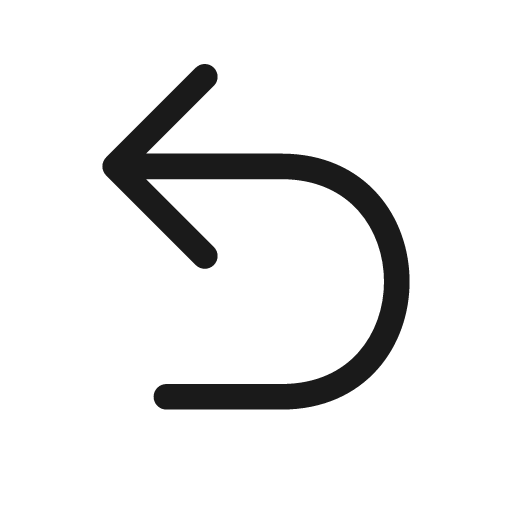 Arrow hook up left 20 regular icon, solid style, from Fluent UI System Icons