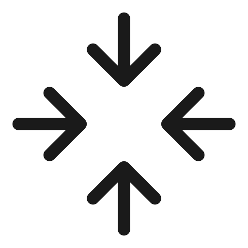 Arrow move inward 20 regular icon, solid style, from Fluent UI System Icons