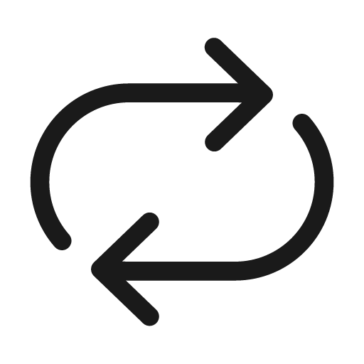 Arrow repeat all 48 regular icon, solid style, from Fluent UI System Icons