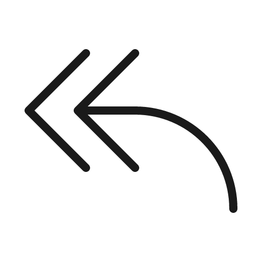 Arrow reply all 32 light icon, light style, from Fluent UI System Icons