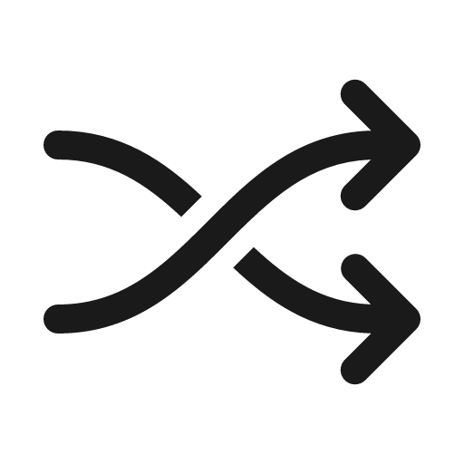 Arrow shuffle 32 regular icon, solid style, from Fluent UI System Icons