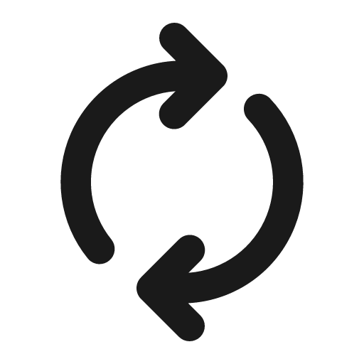 Arrow sync 12 regular icon, solid style, from Fluent UI System Icons