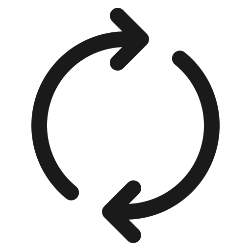 Arrow sync 16 regular icon, solid style, from Fluent UI System Icons