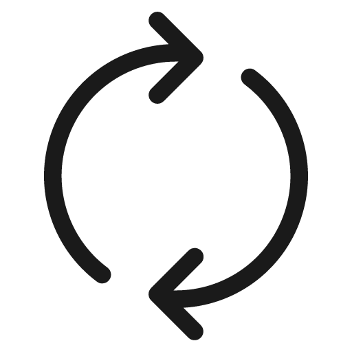 Arrow sync 20 regular icon, solid style, from Fluent UI System Icons
