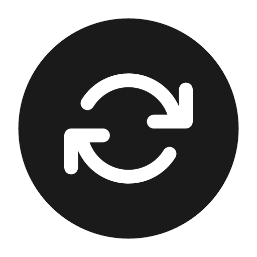 Arrow sync circle 28 filled icon, filled style, from Fluent UI System Icons