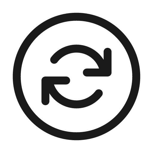 Arrow sync circle 48 regular icon, solid style, from Fluent UI System Icons