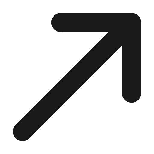 Arrow up right 12 filled icon, filled style, from Fluent UI System Icons