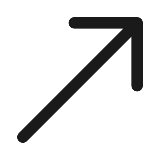 Arrow up right 28 filled icon, filled style, from Fluent UI System Icons