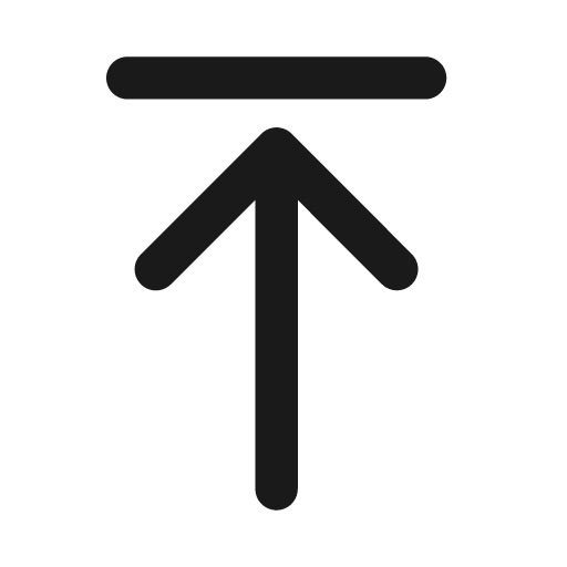 Arrow upload 20 filled icon, filled style, from Fluent UI System Icons