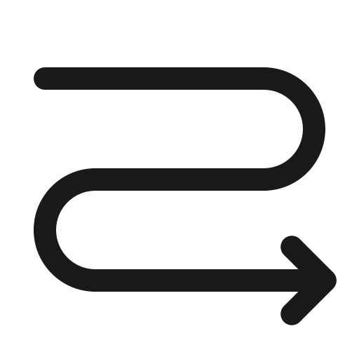 Arrow wrap 32 regular icon, solid style, from Fluent UI System Icons