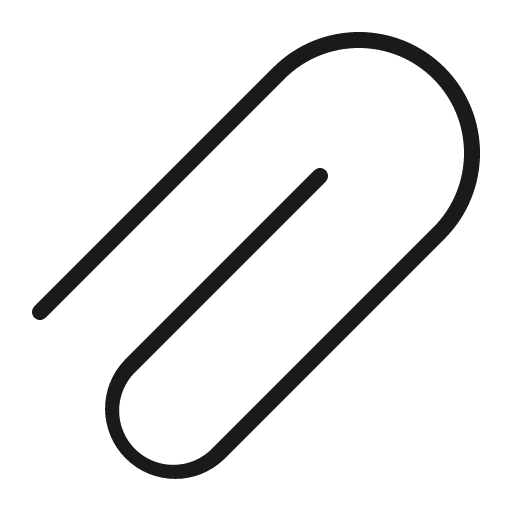 Attach 32 light icon, light style, from Fluent UI System Icons