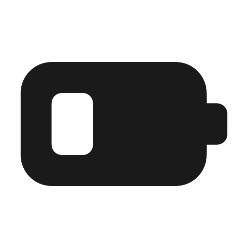 Battery 2 24 filled icon, filled style, from Fluent UI System Icons