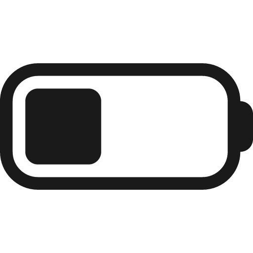 Battery 4 20 regular icon, solid style, from Fluent UI System Icons