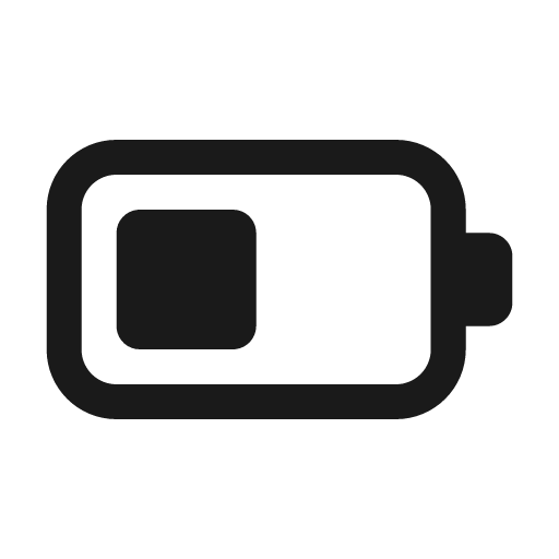 Battery 4 24 regular icon, solid style, from Fluent UI System Icons
