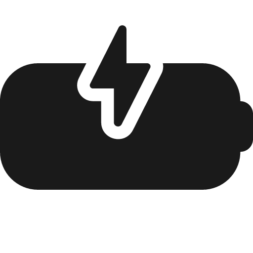 Battery charge 20 filled icon, filled style, from Fluent UI System Icons