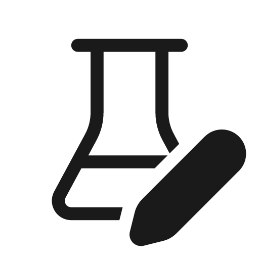 Beaker edit 20 regular icon, solid style, from Fluent UI System Icons