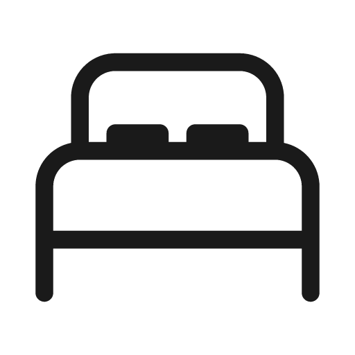 Bed 20 regular icon, solid style, from Fluent UI System Icons