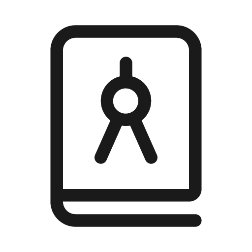 Book compass 20 regular icon, solid style, from Fluent UI System Icons