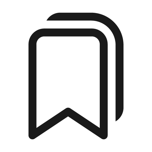 Bookmark multiple 48 regular icon, solid style, from Fluent UI System Icons